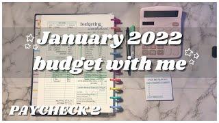 How to Budget Biweekly Paycheck | Budget with Me | budgeting for beginners | January 2022