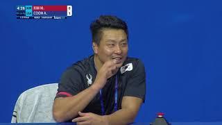 1/2 GR - 130 kg: M. KIM (KOR) v. A. COON (USA)