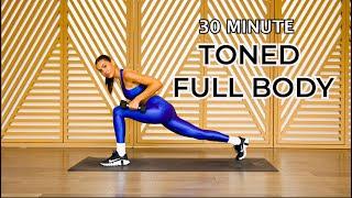 30 Minute Toned Full Body// Minimal Equipment// Strengthen and Tone// At Home// Sami Clarke