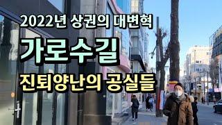 특색있는 거리에서,  프리미엄을 향한 욕망의 가로수길 상권현황