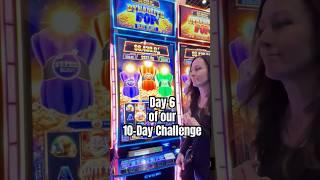 Day 6 MAX BET Slot Challenge!  Can we get a bonus?  #slots #casino #games #marriage #play