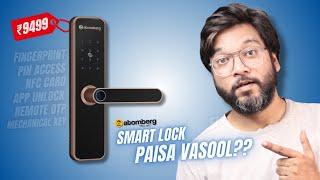 Atomberg Azhero Smart Lock Unboxing & Review | Best Smart Door Lock Under 10000