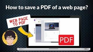 How to save a PDF of a web page? | Web page To PDF