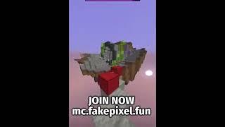  GOOD GAME REQUIRES GOOD SKILL! PLAY BEDWARS on MC.FAKEPIXEL.FUN! #shorts