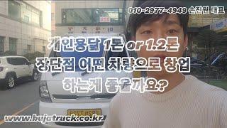 개인용달 1톤 or 1.2톤 장단점 어떤 차량으로 창업 하는게 좋을까요?