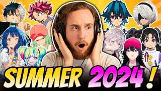 Singer Reacts to ANIME OPENINGS for THE FIRST TIME - SUMMER 2024