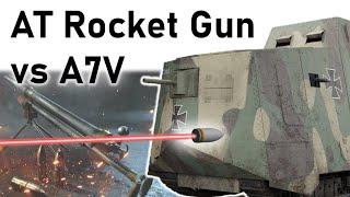 AT ROCKET GUN vs A7V | WW1 Armour Penetration Simulation