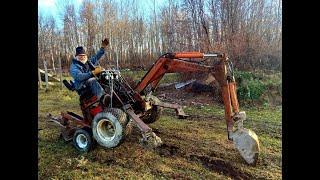 Digging A 435' Long x 3.5' Deep Trench. ( PT 1 ).