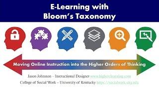 E-Learning with Bloom's Revised Taxonomy