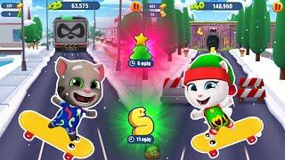 Talking Tom Gold Run Raccoon Boss Fight - Snake Off Tom vs Elf Angela - New Update