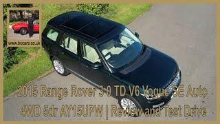 2015 Range Rover 3 0 TD V6 Vogue SE Auto 4WD 5dr AY15UPW | Review and Test Drive