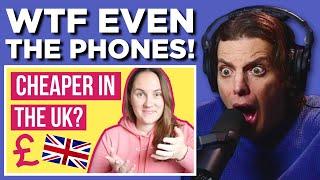 American React to 7 Surprising Things Cheaper In The UK Than US!