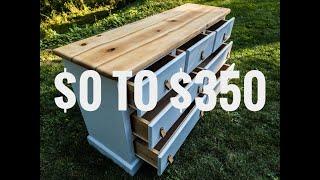 How to make $0 to $350, flipping furniture