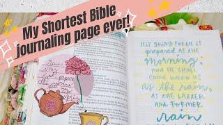 Spring Tea Bible Journal Process// Hosea 6:3// Etched By Faith