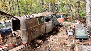 Saving Old Cars Abandoned Homestead - VW Bus Found | Rescue Begins