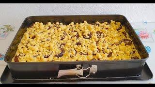 Фруктовый кухен!20минутное тесто!Быстро и Вкусно!