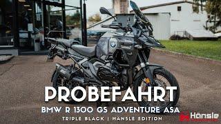 BMW R 1300 GS Adventure Triple Black "Extra Black" ASA + ACC Probefahrt Schwarzwaldrunde Fahrbericht