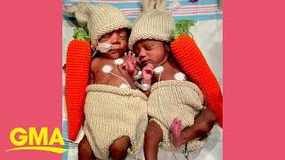 Newborns hop into Easter with adorable bunny outfits