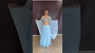 Which drape would you try this beautiful saree?  saree from @pallunia.in
