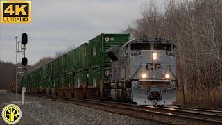 Railfanning West Springfield PA & Erie PA! CP Air Force #7023 Leading Q166, YN2 AC44CW Leader+More!