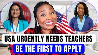 USA Is Giving Free Visa Sponsorship To Overseas Teachers, Apply Now