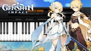 Main Theme - Genshin Impact | Hard [ Virtual Piano Sheet ]