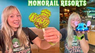 Disney Monorail Resort Crawl! NEW Halloween Treats, Haunted Mansion Piano Player, Shops & Beaches