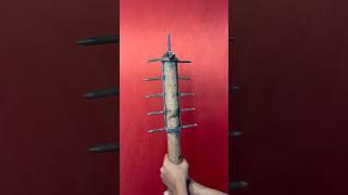 Making Club Medieval weapon | #diy #creativesurvival  #survival #handmade #shortvideo #craft #art
