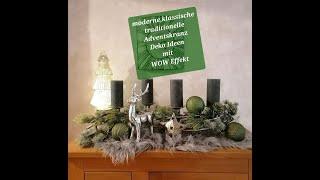 Sidu`s Welt zeigt:moderne ,klassische, traditionelle Adventskranz Deko Ideen mit WOW Effekt