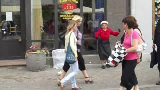 Downtown Dancing in Riga, Latvia, the Old USSR or RUSSIA