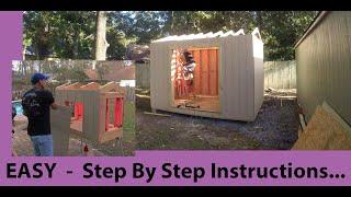 Building a shed. FAST EASY Door openings!