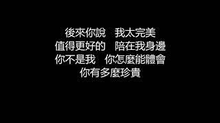 李玖哲 - 不完美(歌詞版)