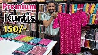 Premium Kurti's In Wholesale | Selected Premium Printed Kurtis | Wholesale Kurti Market In Surat