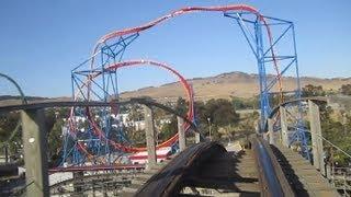 Roar front seat on-ride HD POV Six Flags Discovery Kingdom