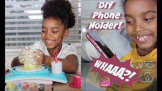 DIY PHONE HOLDER SPEAKER & COOL MAKER POTTERY TOY REVIEW! | Yoshidoll