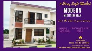 New Modern Mediterranean-Style Single Attached 2-Storey House & Lot for Sale