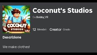 Buy our Shirts on the Roblox Group "Coconut's Studios"