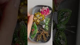 Броши из бисера #бисер #брошьизбисера #бисероплетение #брошьручнойработы #москва #брошь #handmade