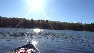 Kayaking Neponset Reservoir (speeded up version) - Foxboro MA - 5/6/23