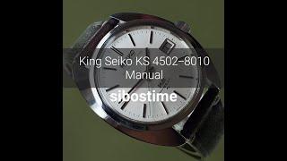 Seiko King Seiko 45KS Chronometer 4502-8010 Manual 4502A Year 1971 Preowned Vintage