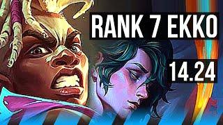 EKKO vs HWEI (MID) | 5k comeback, Rank 7 Ekko, Legendary, 16/3/6 | JP Challenger | 14.24