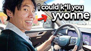 making yvonne fear me behind the wheel