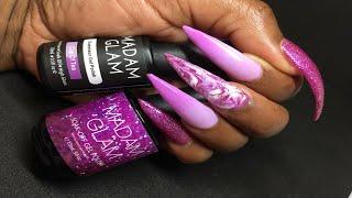 DIY  How To Do Nail art, Acrylic nails How To Marble Gel Nails #101 #101