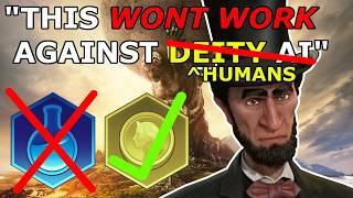 I Proved NOTHING By Beating Humans EASILY | Civ VI Multiplayer Lincoln Full Game