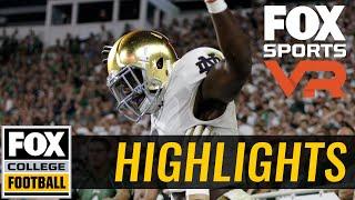 Dexter Williams makes it 28-7 Notre Dame | 360° VIDEO | FOX COLLEGE FOOTBALL