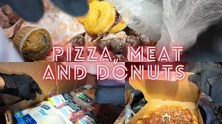 I Scored a FOOD JACKPOT! BOXES of Meat, HUGE BAG of Donuts & Pizzas Galore!