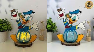 How To Make Paper Cut Lantern Donald