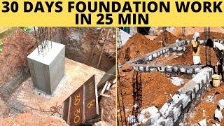 30 Days Complete Foundation Details in 25 Min |Foundation details for 2 Floor House- Creative Homes