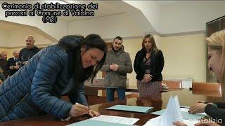 Cerimonia di stabilizzazione dei precari al Comune di Valdina (Me) 30 Dicembre 2019