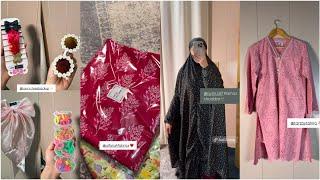 Merium Pervaiz Review Amazing Collection- Alfatah Silk Lawn Namaz Chaddar & Accessories For Girl ️